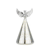 Laura Ashley Silver Angel Ornament Pre Lit